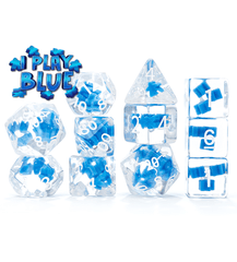 Inclusion Dice - I Play Blue